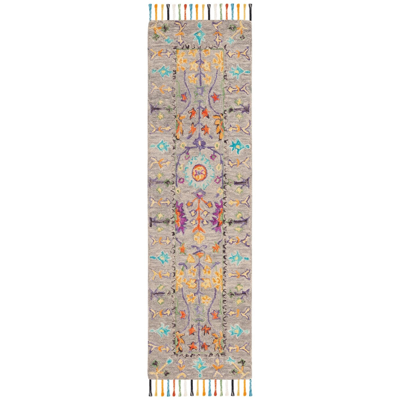 Tapis en laine moderne à motif floral Takuko fait main SAFAVIEH