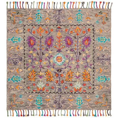 Tapis en laine moderne à motif floral Takuko fait main SAFAVIEH