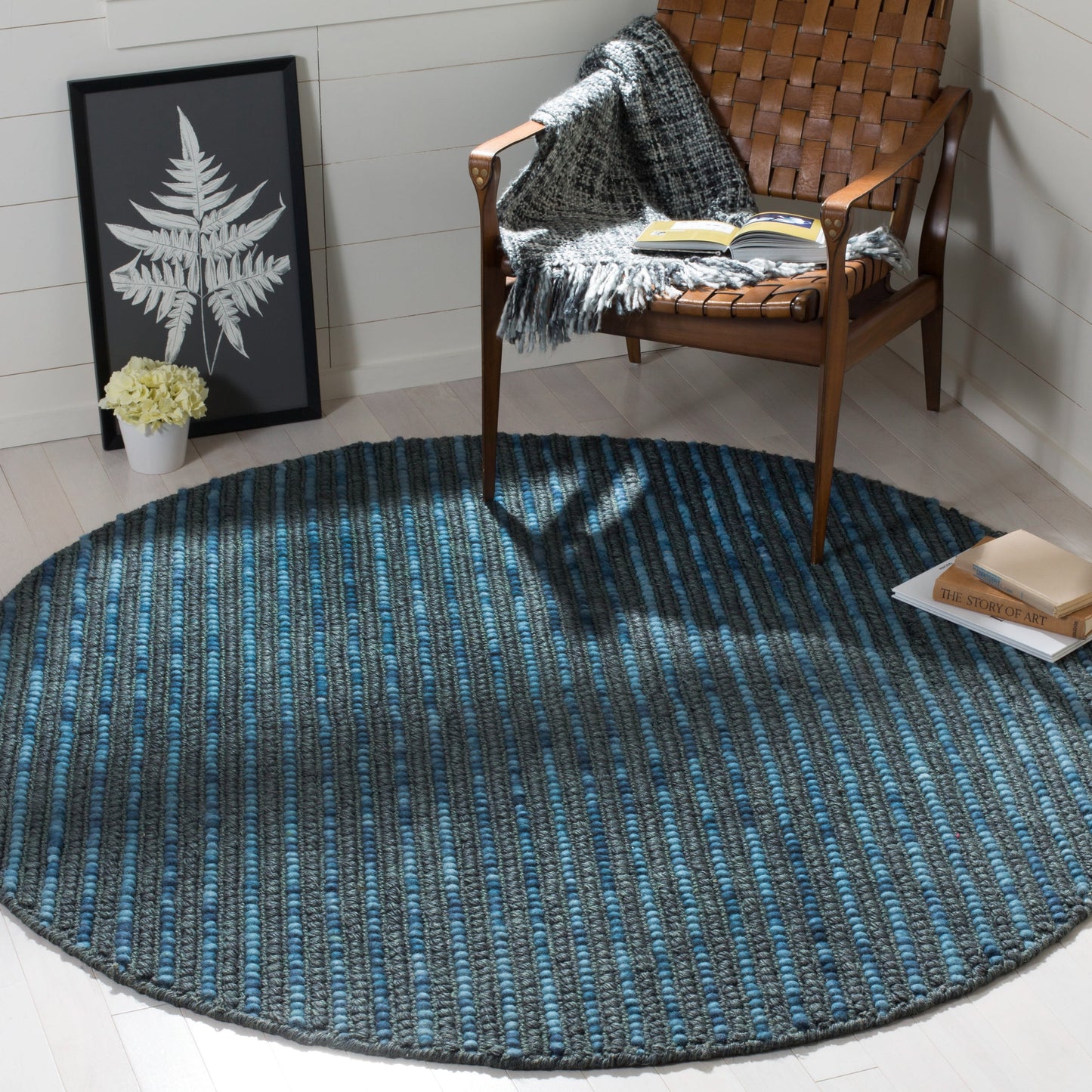 SAFAVIEH Tapis bohème fait à la main en jute et en laine Jelisava