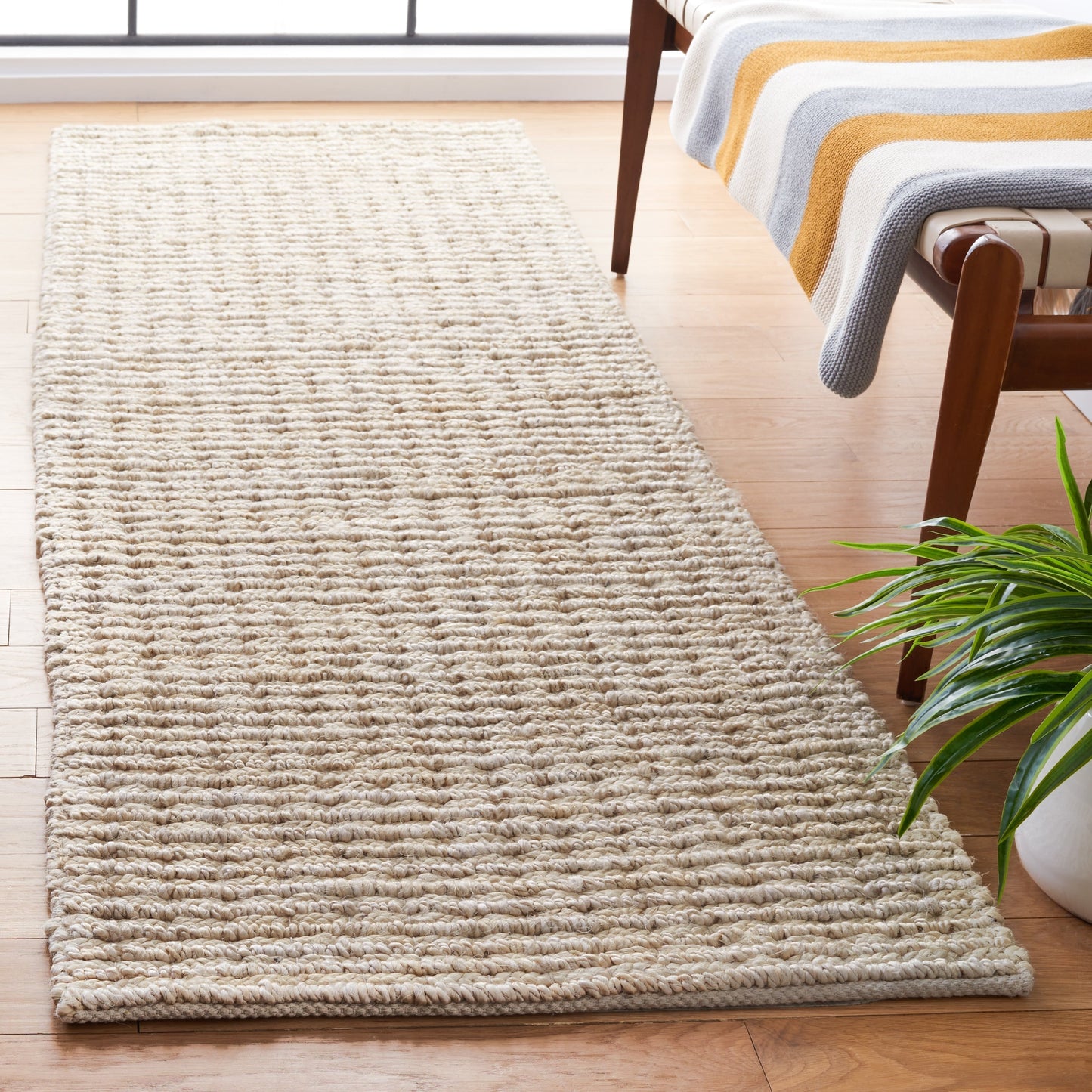 Tapis Brylee en jute ivoire fait main SAFAVIEH