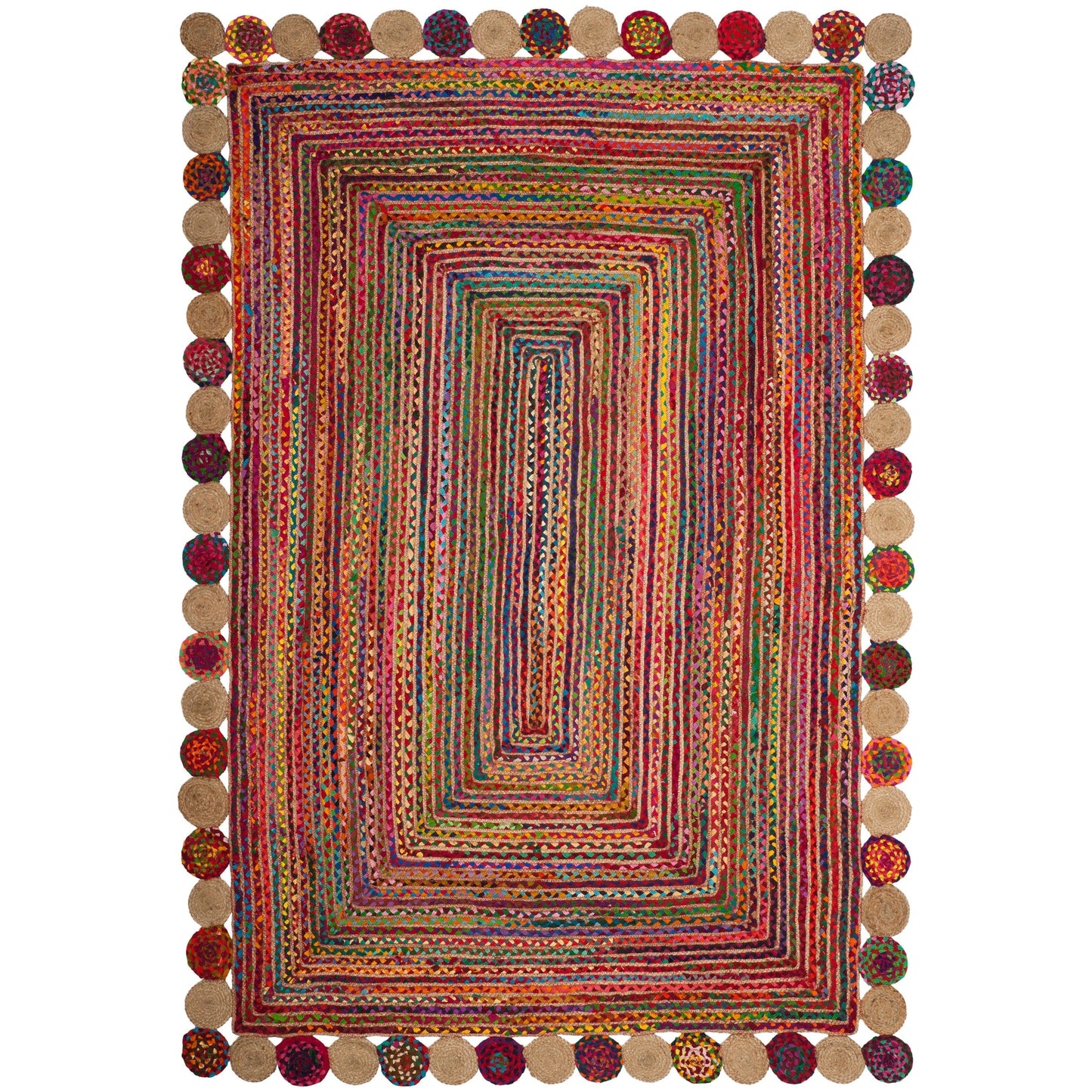 Tapis en jute côtier SAFAVIEH fait main, style Cape Cod Diora