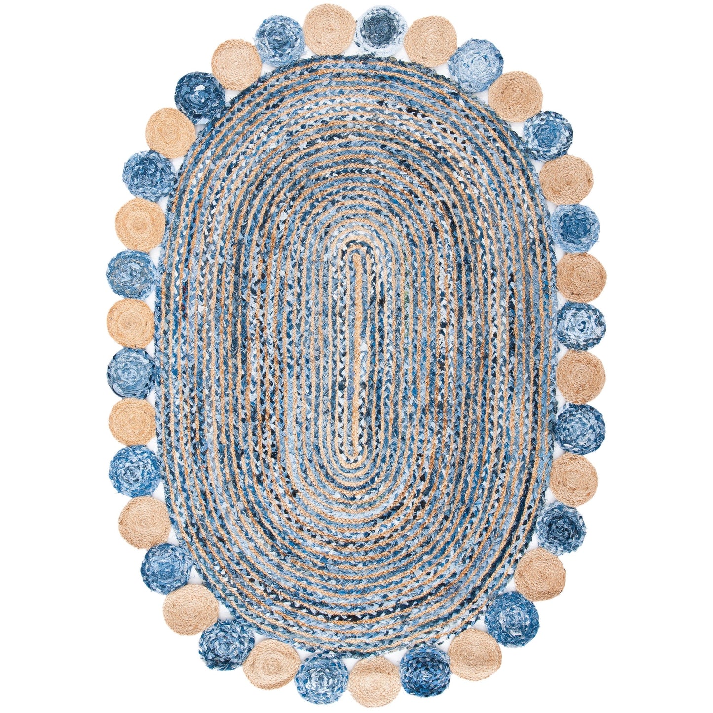 Tapis en jute côtier SAFAVIEH fait main, style Cape Cod Diora