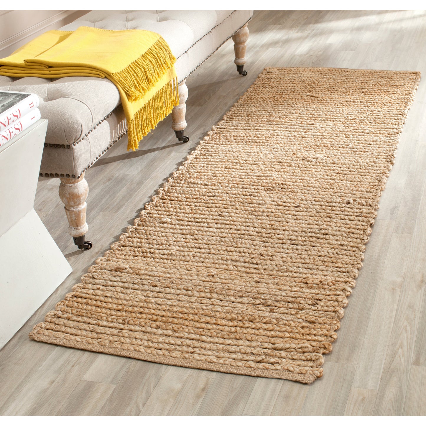 Tapis en jute côtier SAFAVIEH fait main, style Cape Cod Neelu