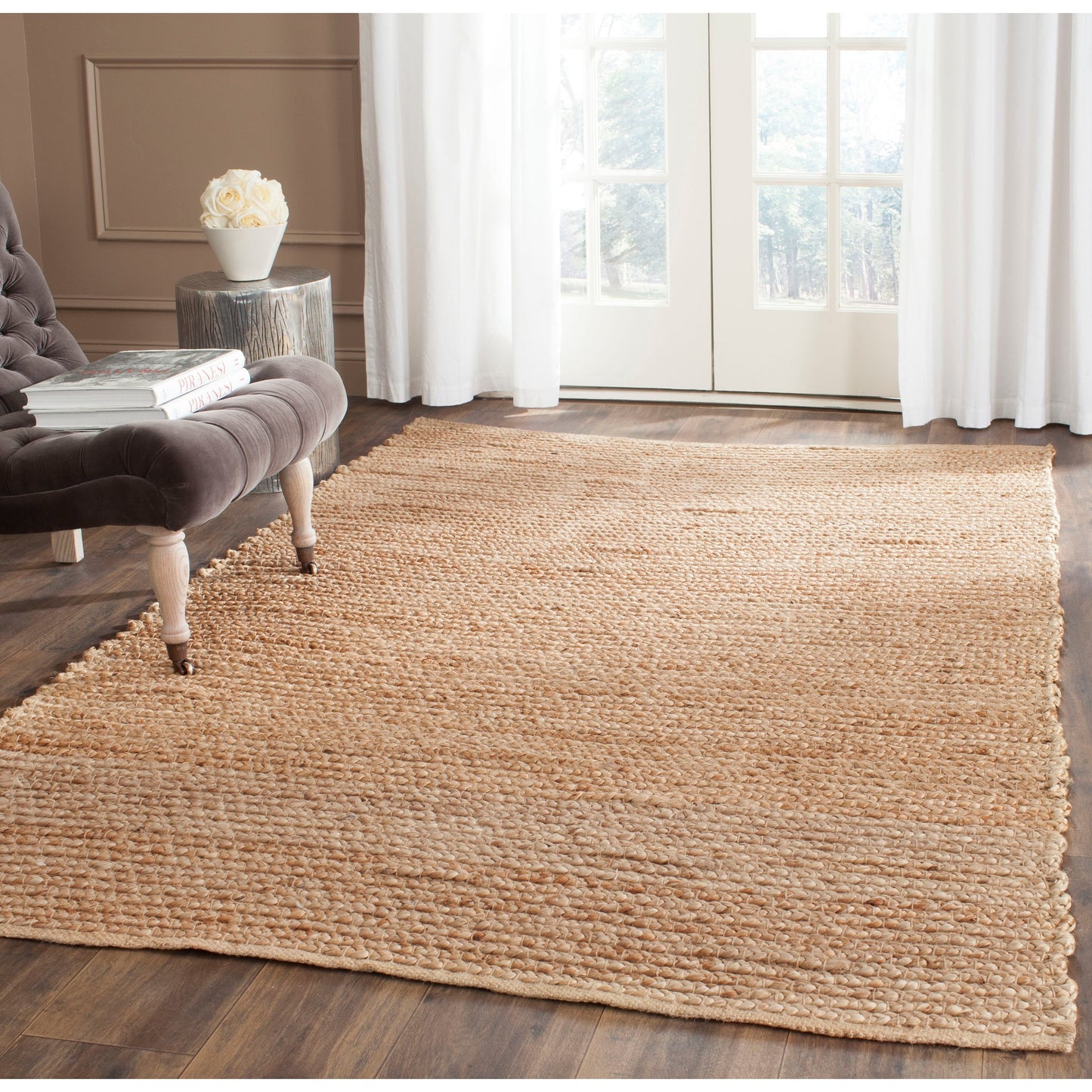 Tapis en jute côtier SAFAVIEH fait main, style Cape Cod Neelu