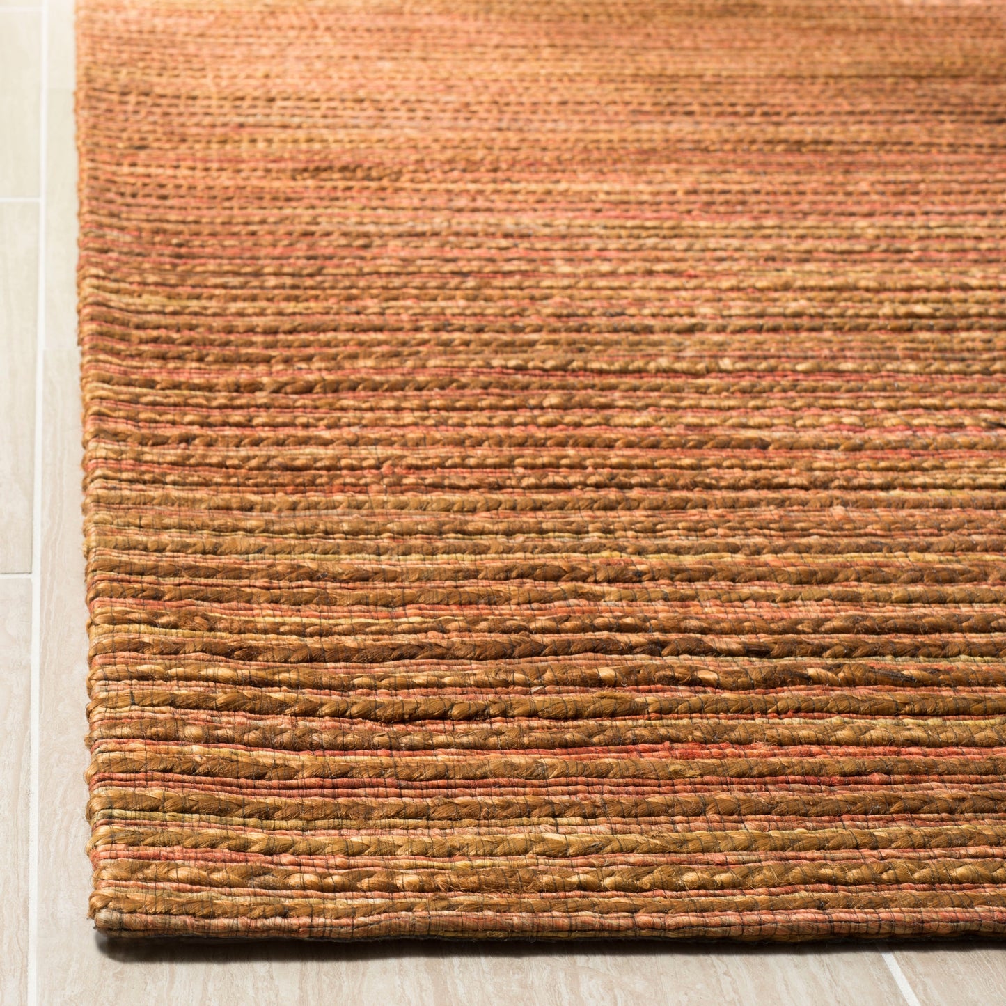 Tapis de mer Snezanka en jute, fait main, style Cape Cod, par SAFAVIEH