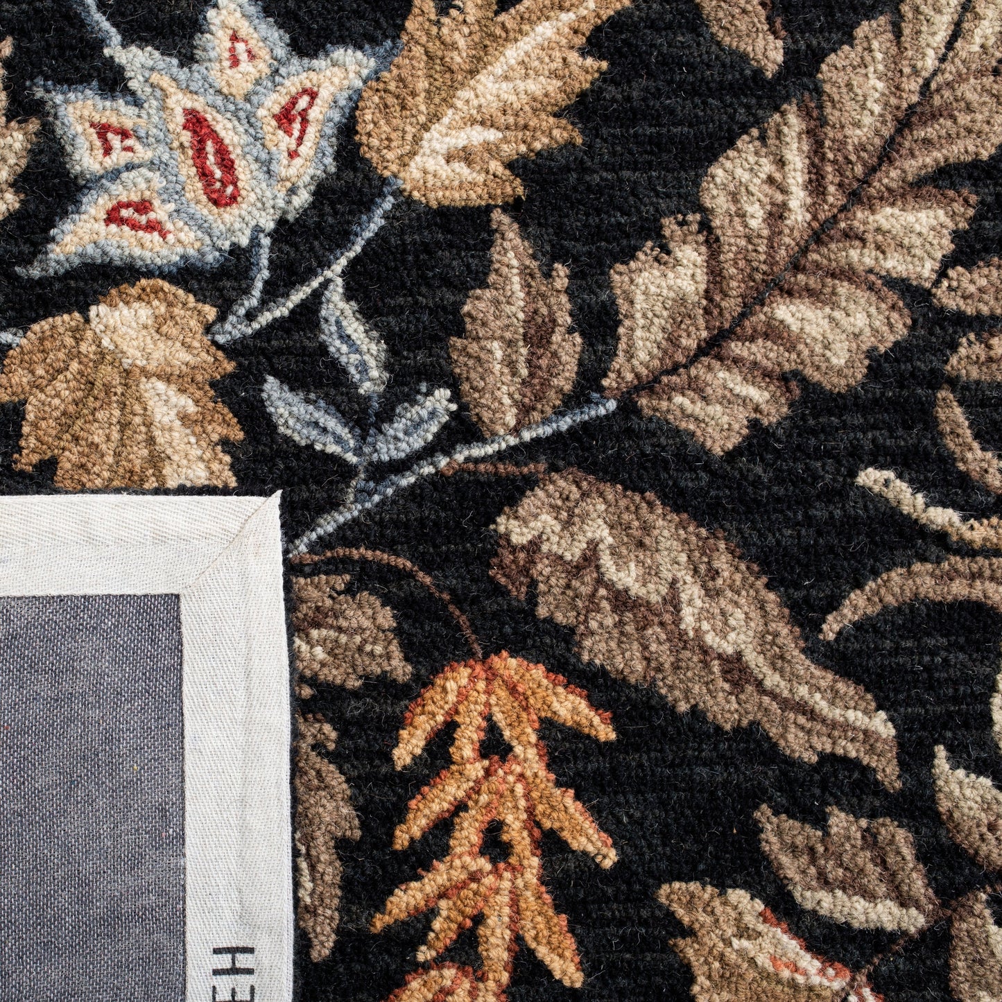 Tapis en laine SAFAVIEH fait main Chelsea Malda style campagne française à motifs floraux