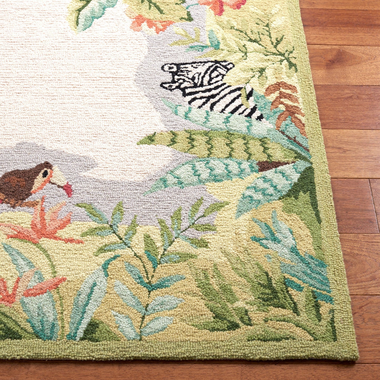 Tapis en laine Chelsea Margrieta fait main SAFAVIEH, style campagne française