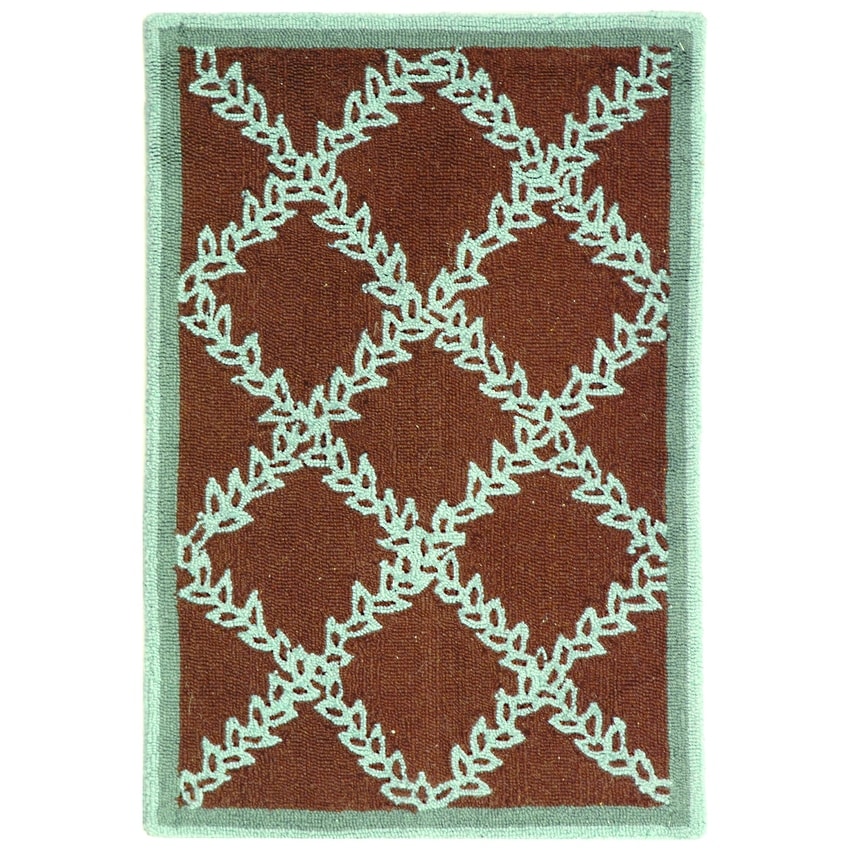 Tapis en laine SAFAVIEH Chelsea Sunstripe Trellis fait main, style campagne française