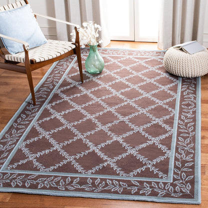 Tapis en laine SAFAVIEH Chelsea Sunstripe Trellis fait main, style campagne française