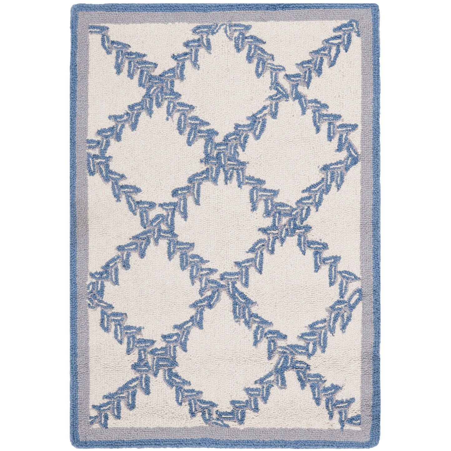 Tapis en laine SAFAVIEH Chelsea Sunstripe Trellis fait main, style campagne française
