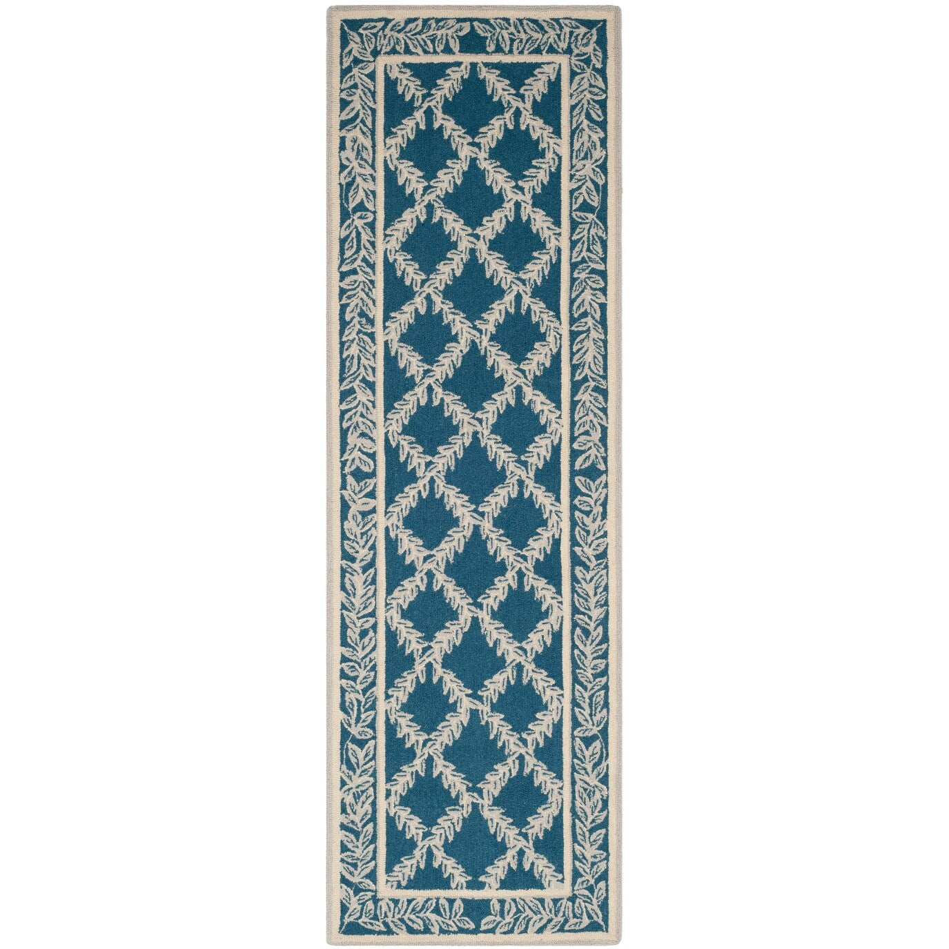 Tapis en laine SAFAVIEH Chelsea Sunstripe Trellis fait main, style campagne française