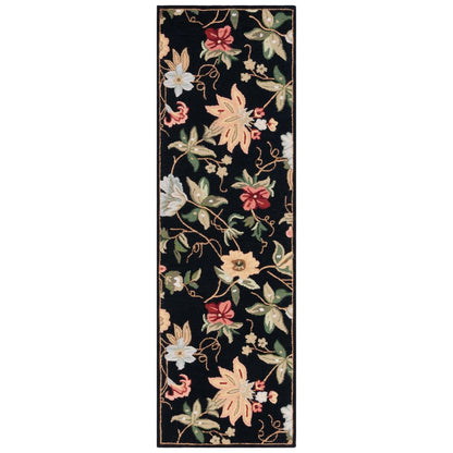 Tapis en laine SAFAVIEH fait main Chelsea Yauhenia à motif floral de style campagnard français