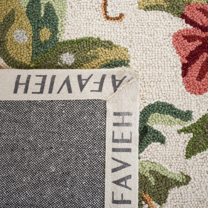 Tapis en laine SAFAVIEH fait main Chelsea Yauhenia à motif floral de style campagnard français