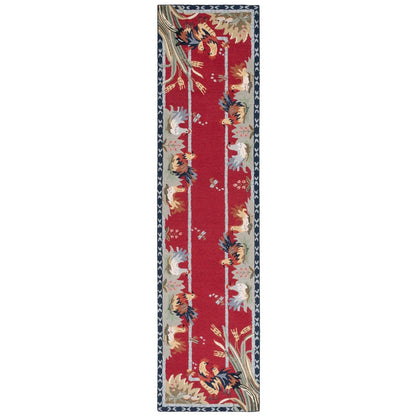 Tapis en laine SAFAVIEH fait main Chelsea Yauheniya motif coq de campagne française