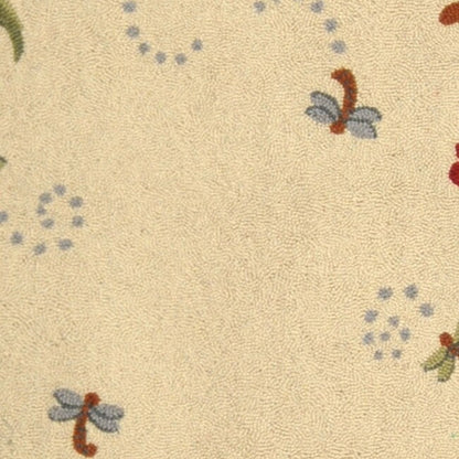 Tapis en laine SAFAVIEH fait main Chelsea Yauheniya motif coq de campagne française