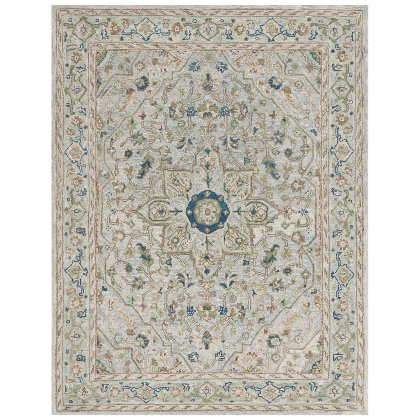 Tapis traditionnel en laine damassée SAFAVIEH, fait main.