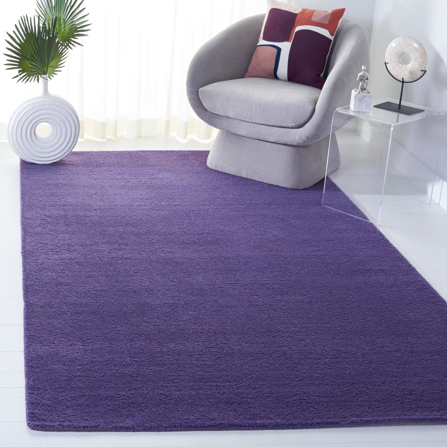 Tapis moderne en laine à carreaux tissés à la main SAFAVIEH Himalaya