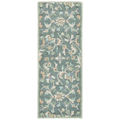 Tapis en laine à motif floral champêtre SAFAVIEH fait main, style jardin aase