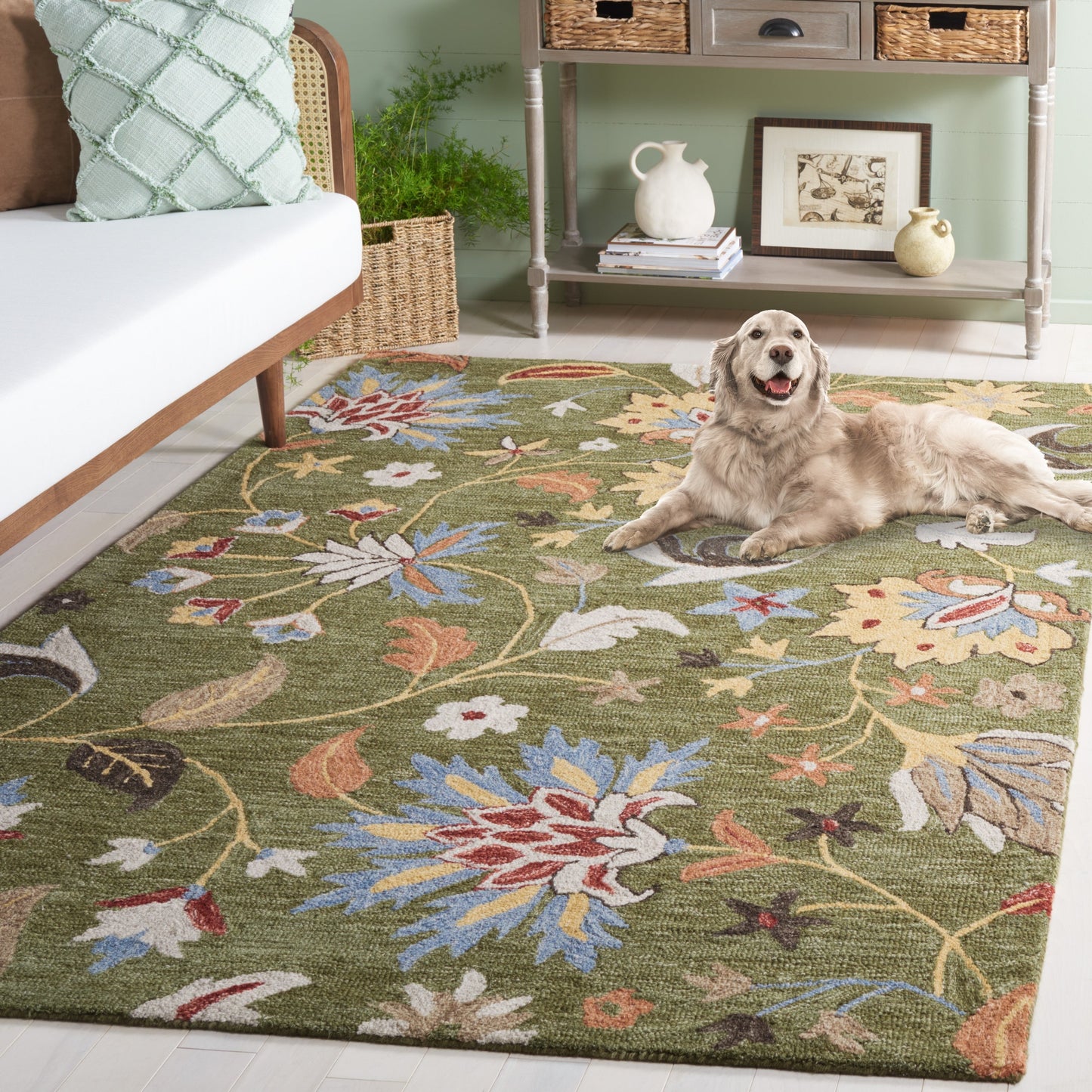 Tapis en laine fait main SAFAVIEH Jardin Asya Country