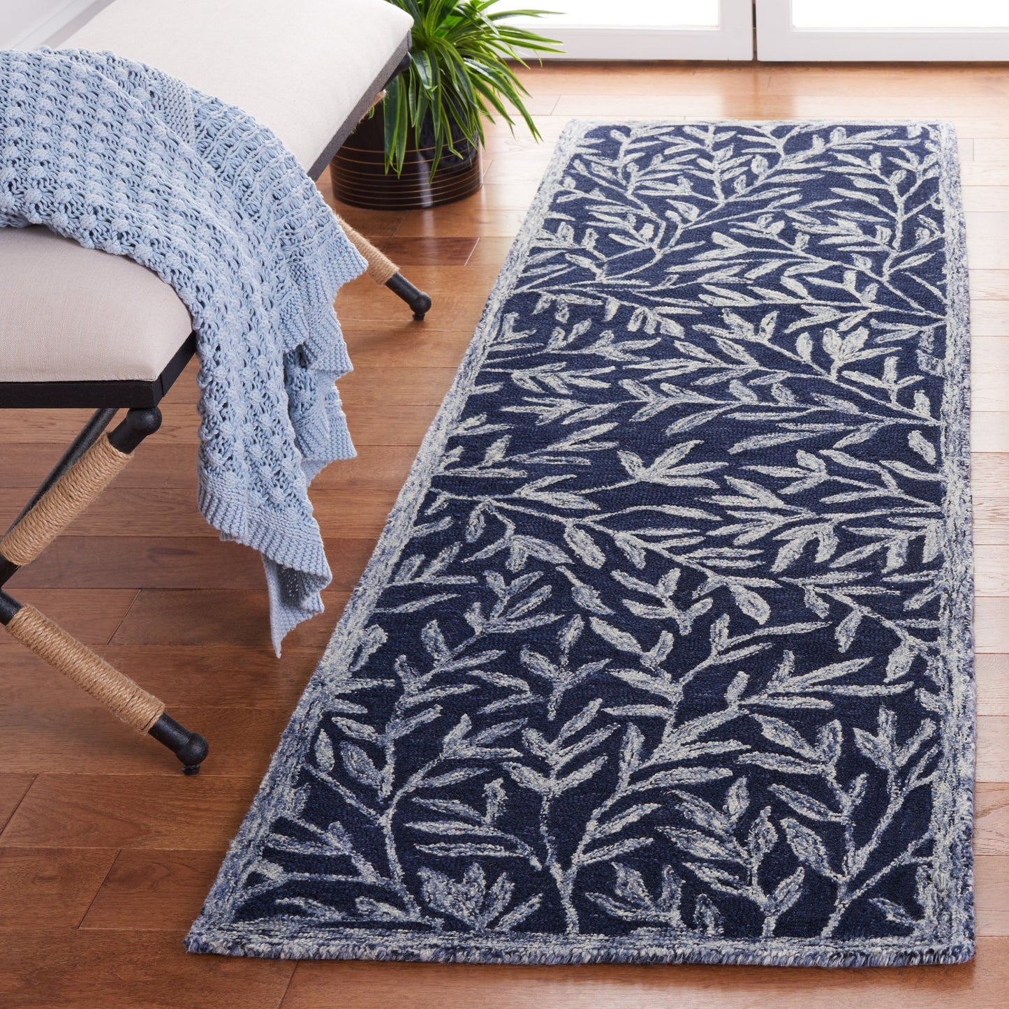SAFAVIEH Tapis en laine Jardin Mariegret fait main