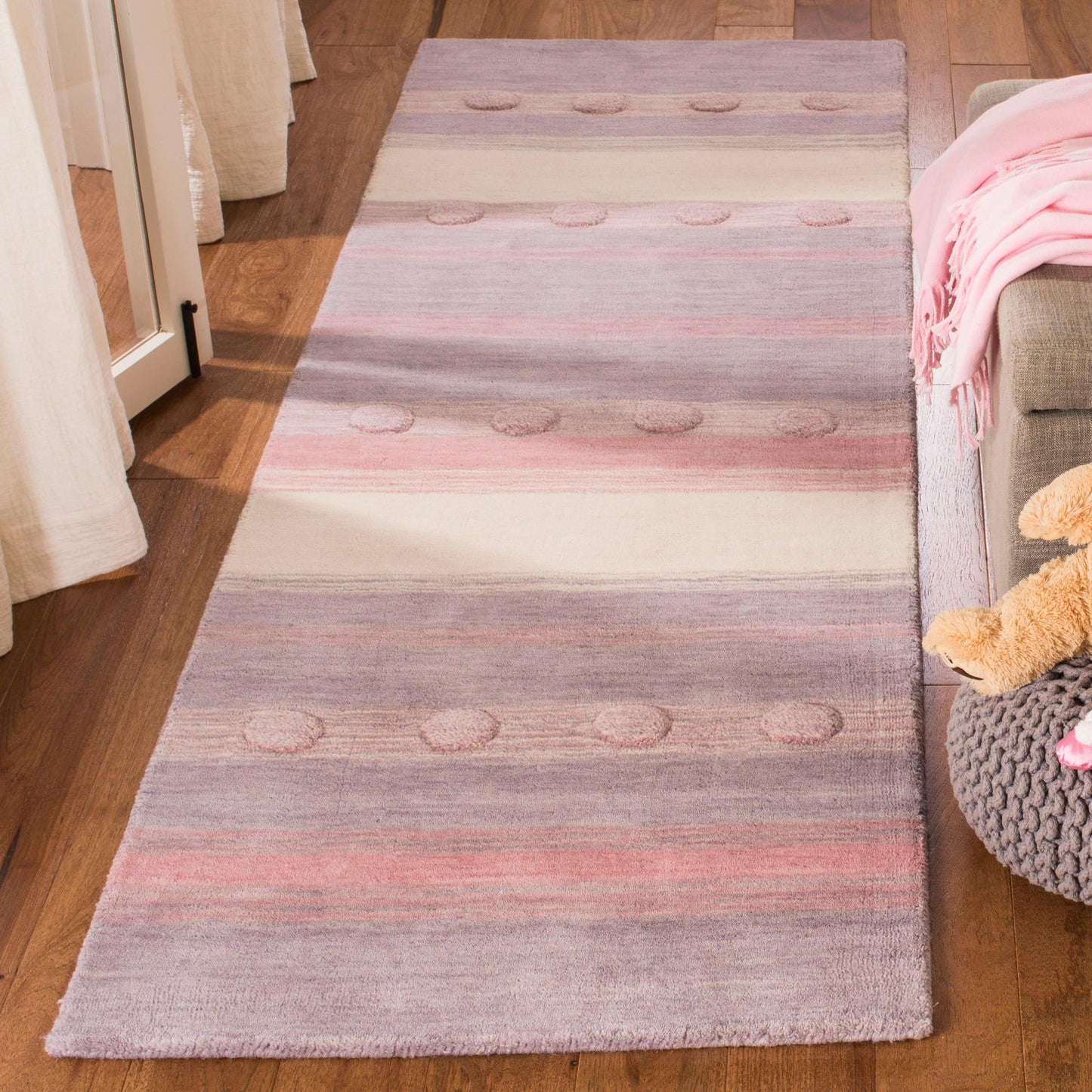 Tapis en laine Kayli pour enfants, fait main, SAFAVIEH