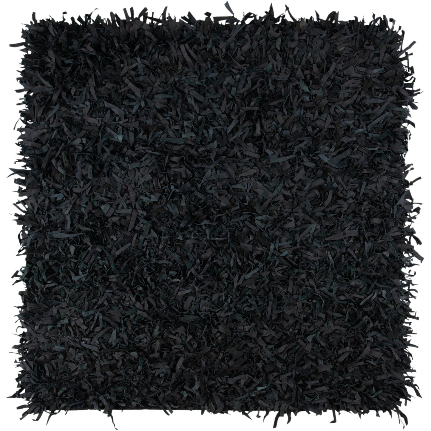 SAFAVIEH Tapis en cuir moderne à poils longs Blayne fait à la main