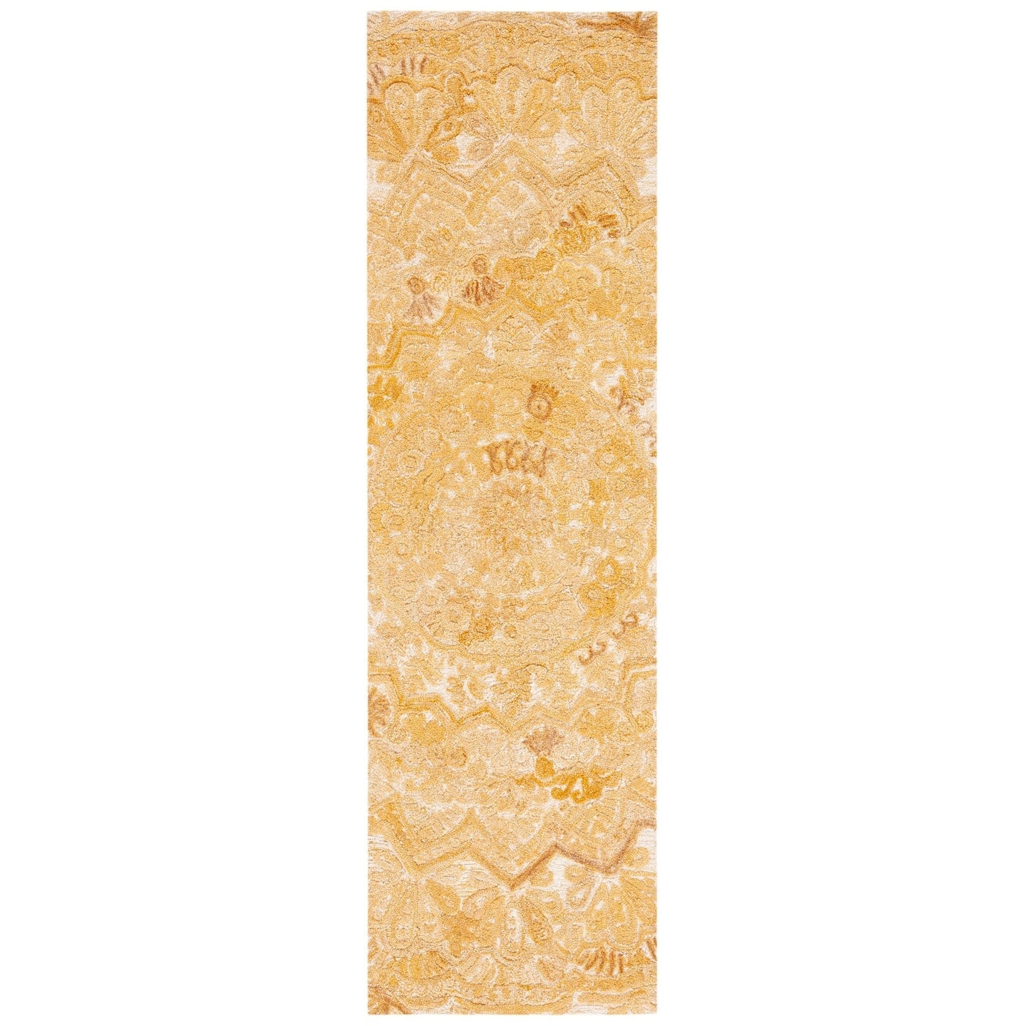 SAFAVIEH Tapis en laine à médaillon moderne Carlijn fait à la main