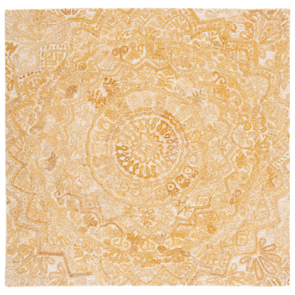 SAFAVIEH Tapis en laine à médaillon moderne Carlijn fait à la main