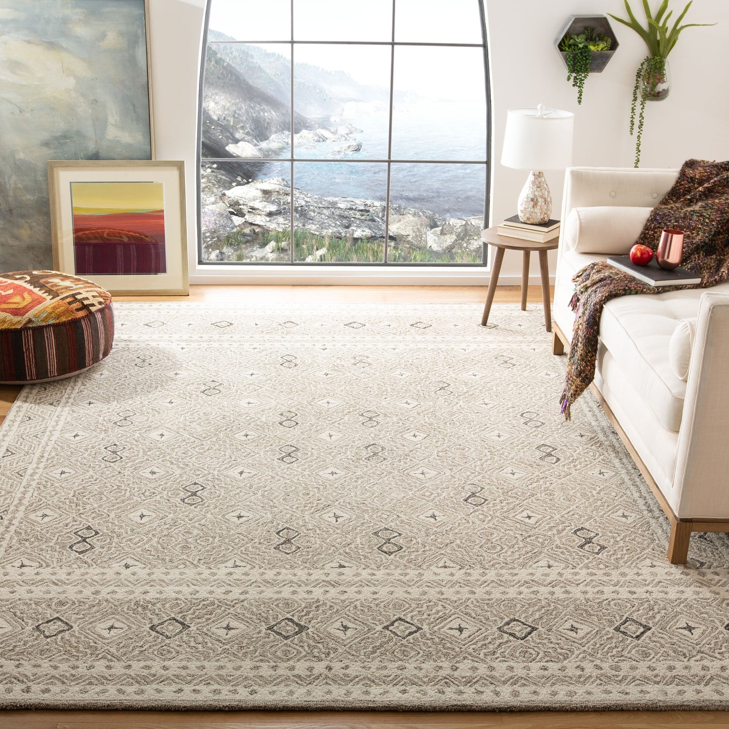 Tapis SAFAVIEH en laine Lutetia micro-bouclée faite à la main
