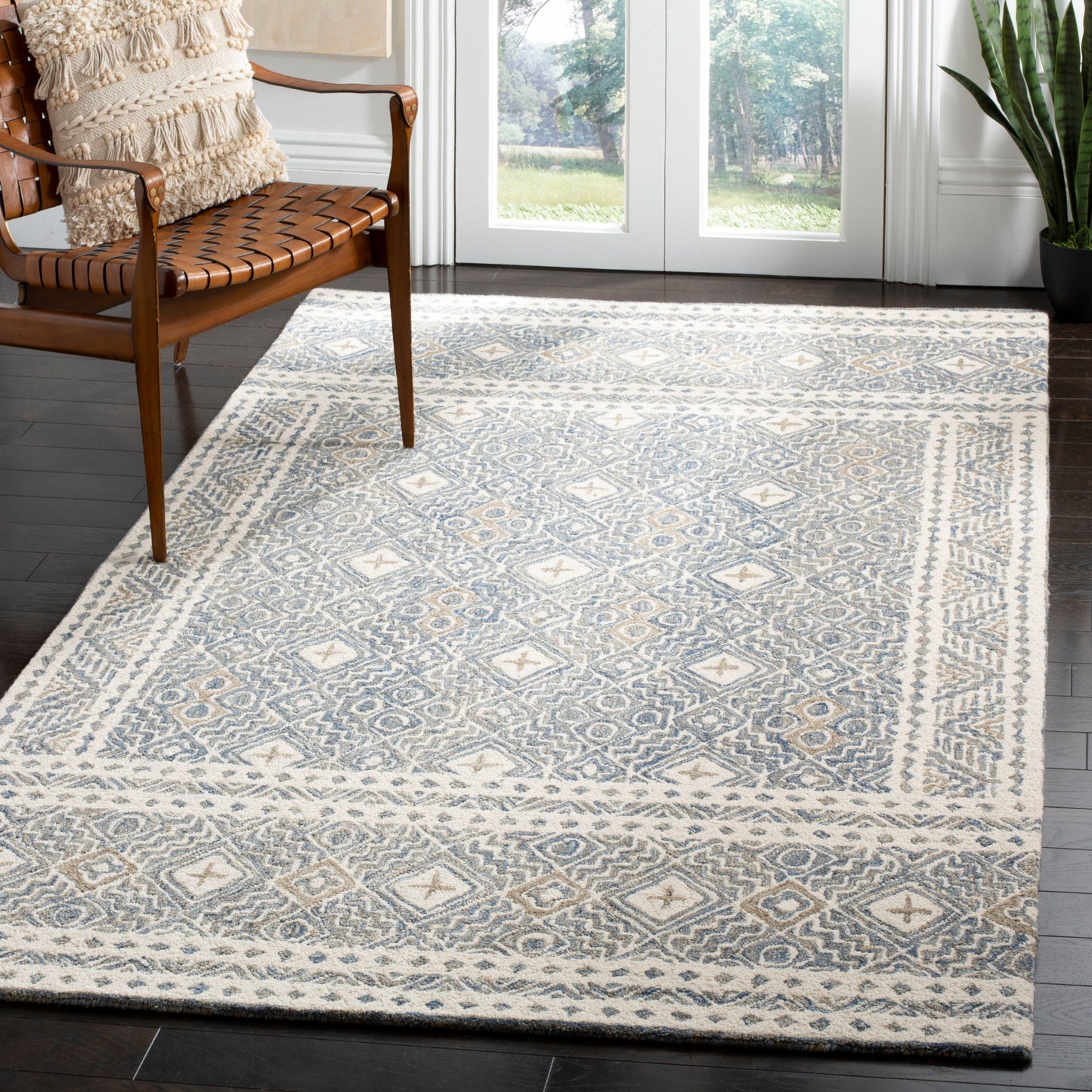 Tapis SAFAVIEH en laine Lutetia micro-bouclée faite à la main