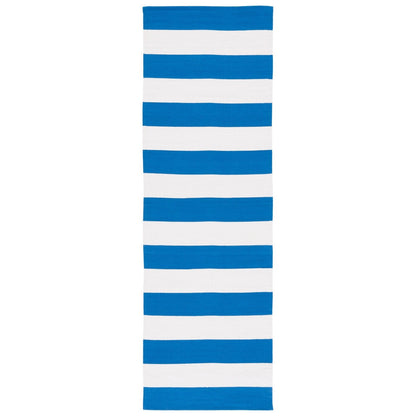 Tapis SAFAVIEH Montauk à rayures Geltrude en coton tissé plat fait main