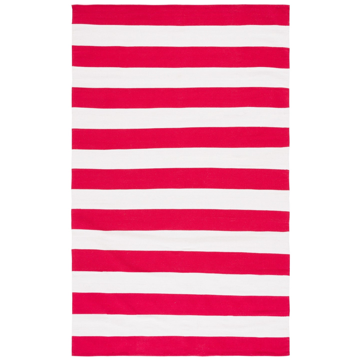 Tapis SAFAVIEH Montauk à rayures Geltrude en coton tissé plat fait main