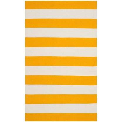 Tapis SAFAVIEH Montauk à rayures Geltrude en coton tissé plat fait main