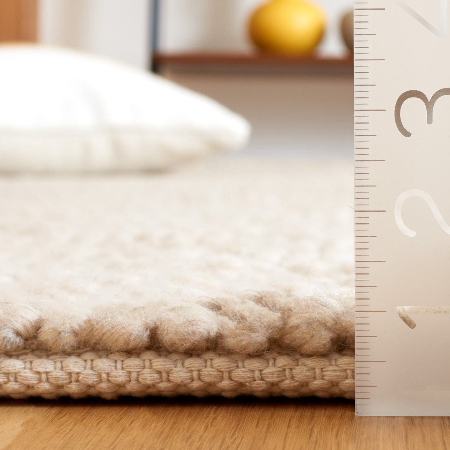 SAFAVIEH Tapis en laine de ferme Natura Hendrien fait à la main