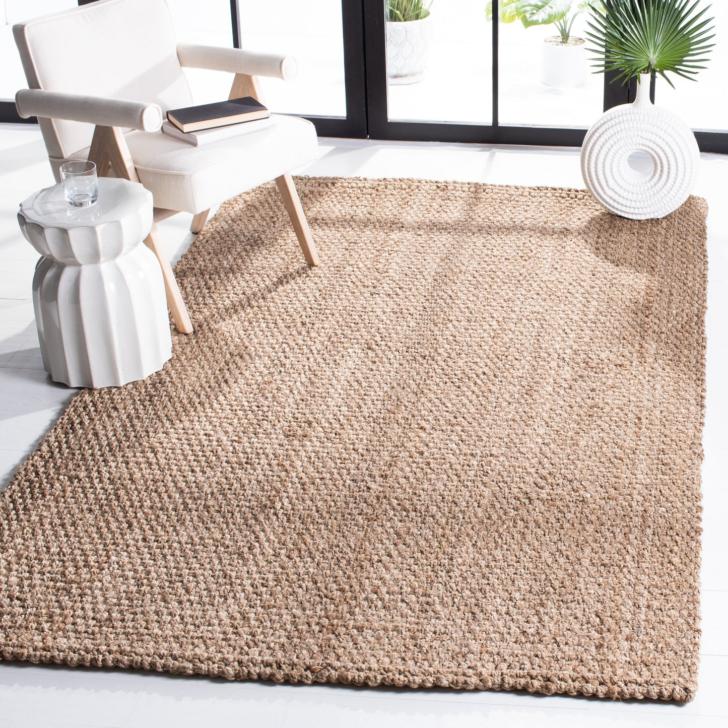 Tapis Dorkas en jute naturel fait main SAFAVIEH