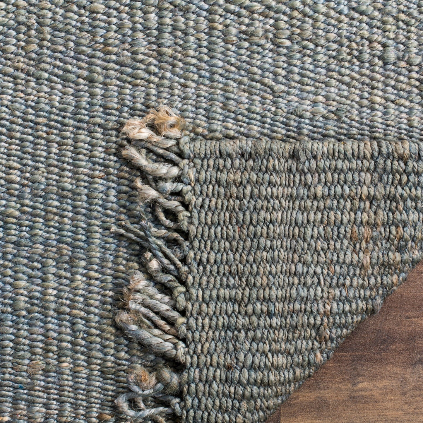 Tapis à franges en jute Eybjorg en fibres naturelles fait main SAFAVIEH
