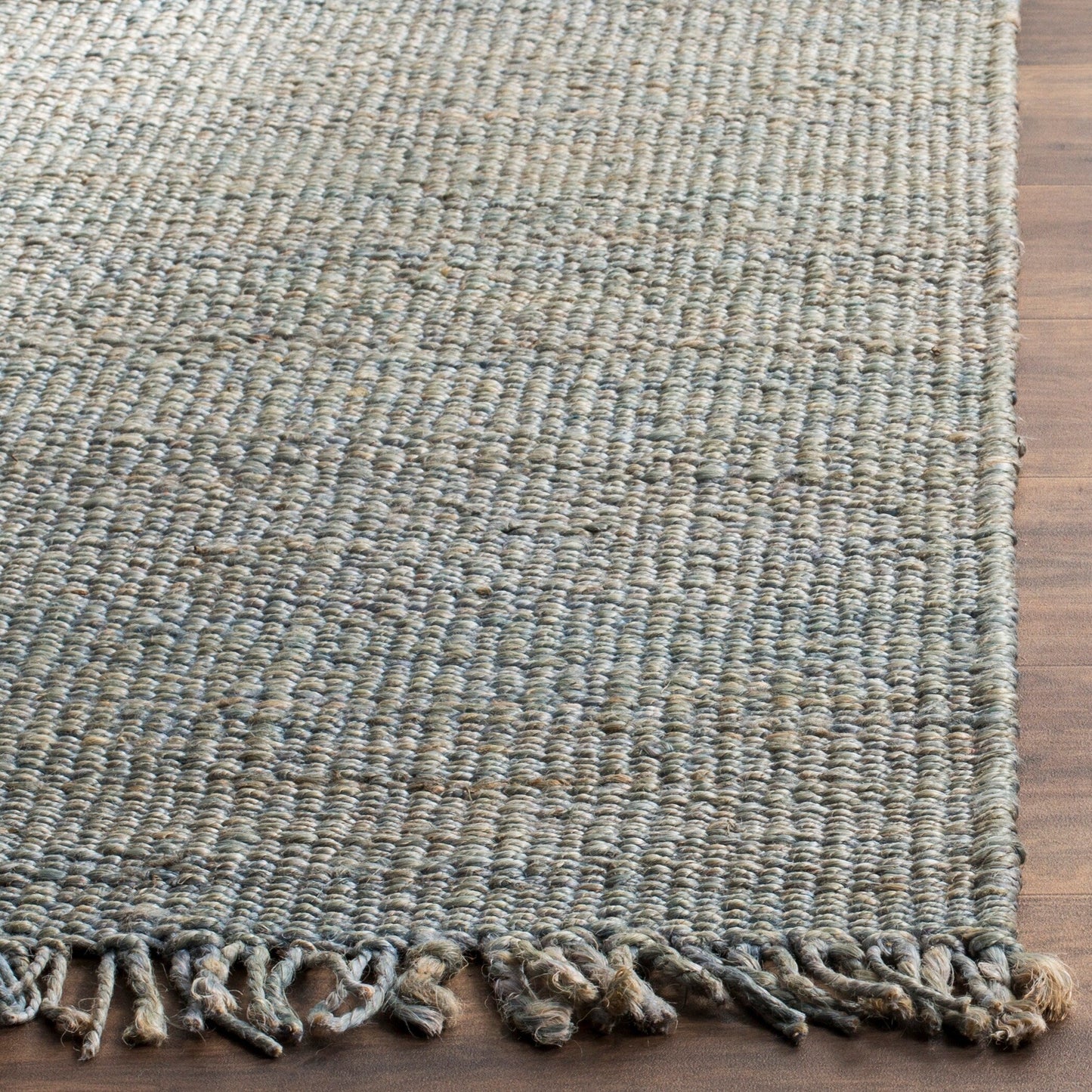 Tapis à franges en jute Eybjorg en fibres naturelles fait main SAFAVIEH