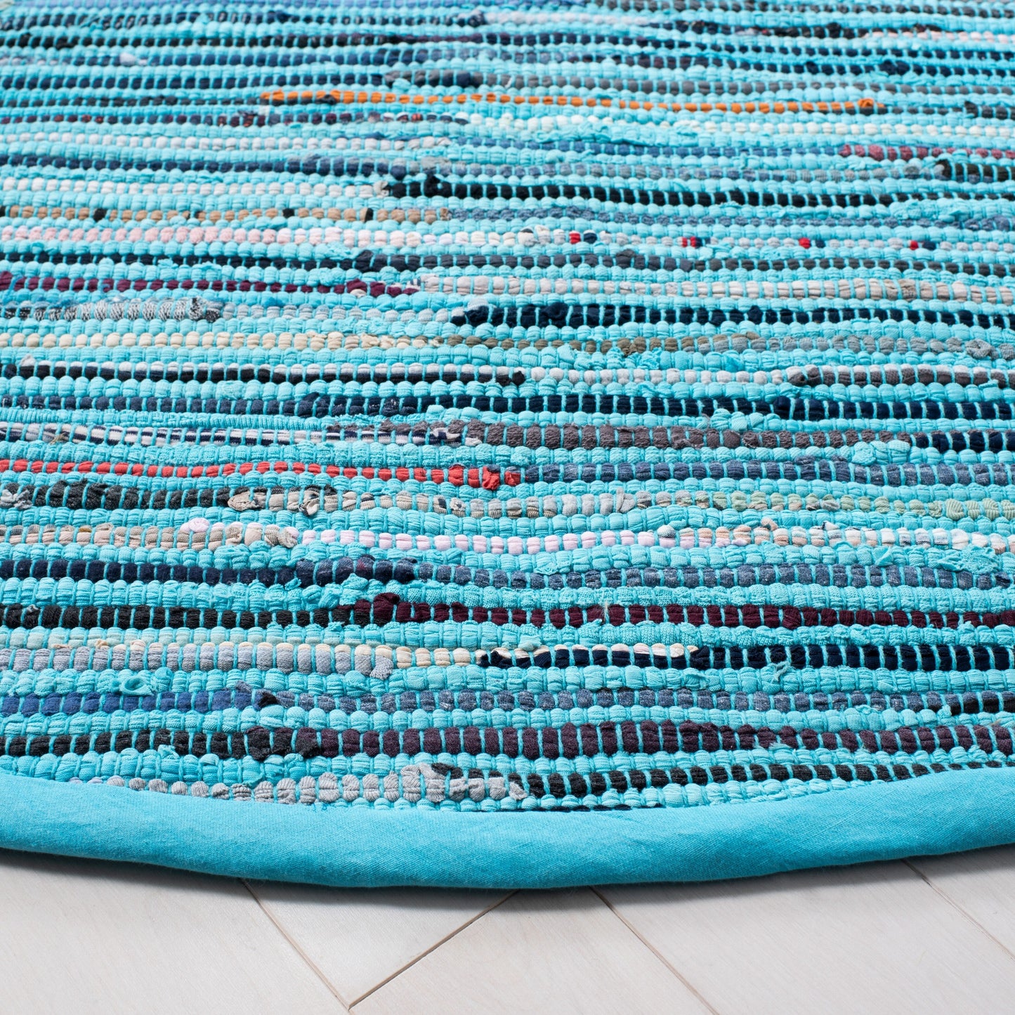 Tapis en coton à rayures scintillantes fait main SAFAVIEH