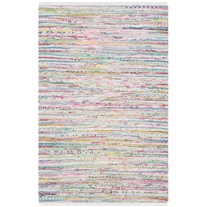 Tapis en coton à rayures scintillantes fait main SAFAVIEH