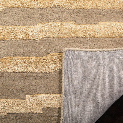 Tapis SAFAVIEH Soho à rayures Kikue fait main en laine de Nouvelle-Zélande