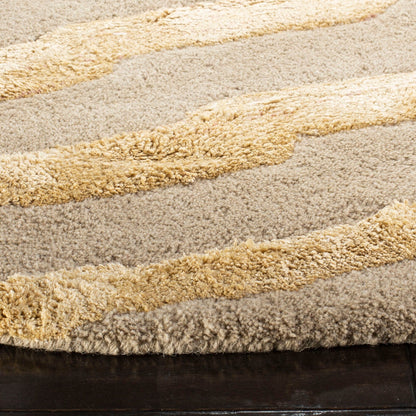 Tapis SAFAVIEH Soho à rayures Kikue fait main en laine de Nouvelle-Zélande