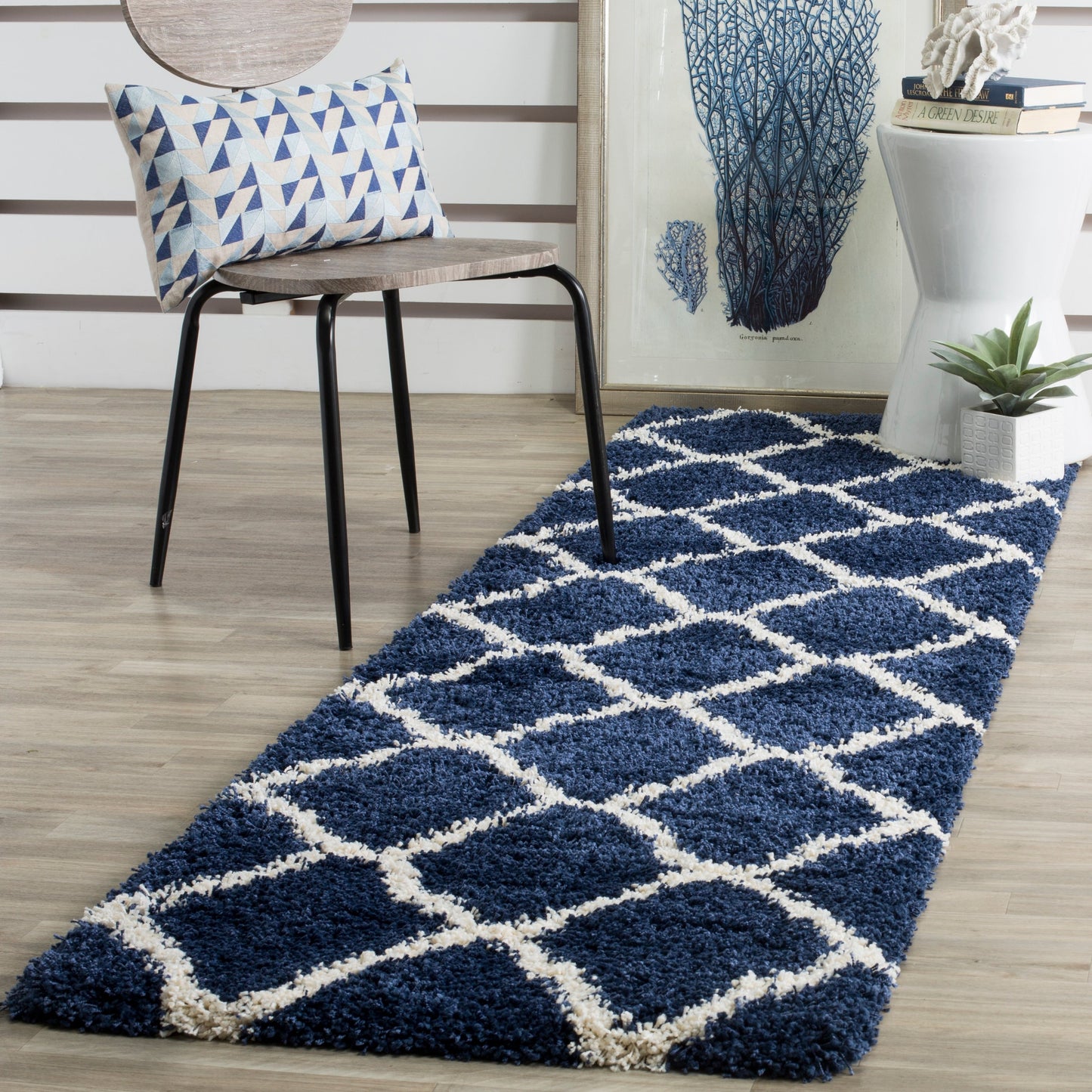Tapis SAFAVIEH Hudson Shag Athena Trellis de 5 cm d'épaisseur