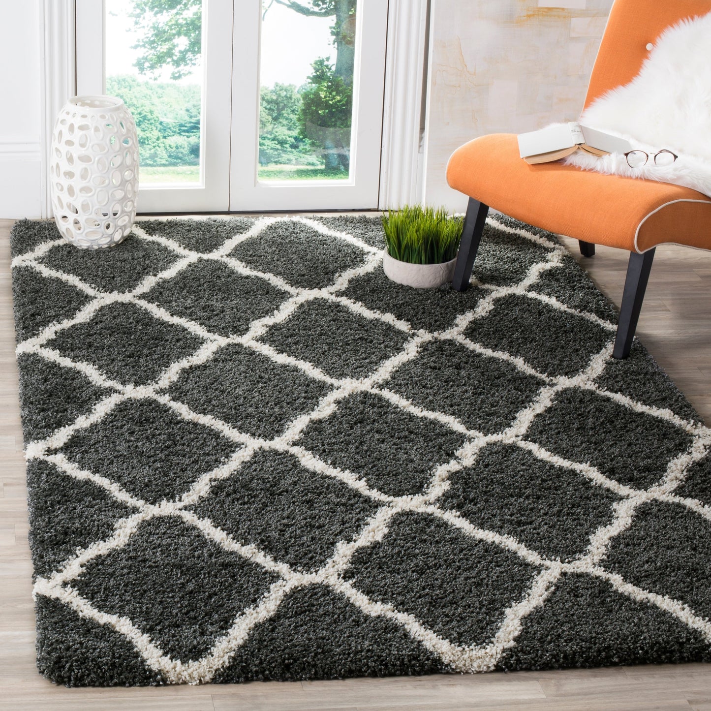 Tapis SAFAVIEH Hudson Shag Athena Trellis de 5 cm d'épaisseur