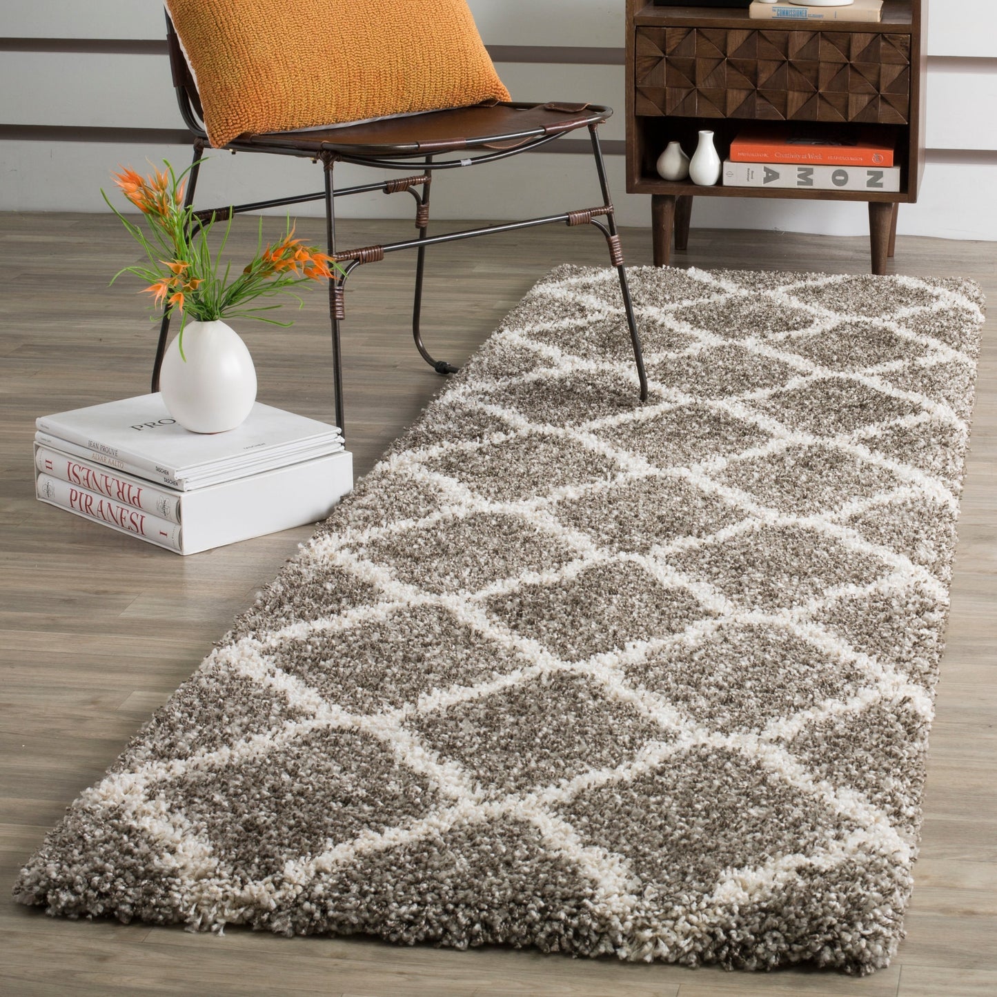 Tapis SAFAVIEH Hudson Shag Athena Trellis de 5 cm d'épaisseur