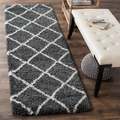 Tapis SAFAVIEH Hudson Shag Raili Diamond Trellis de 5 cm d'épaisseur