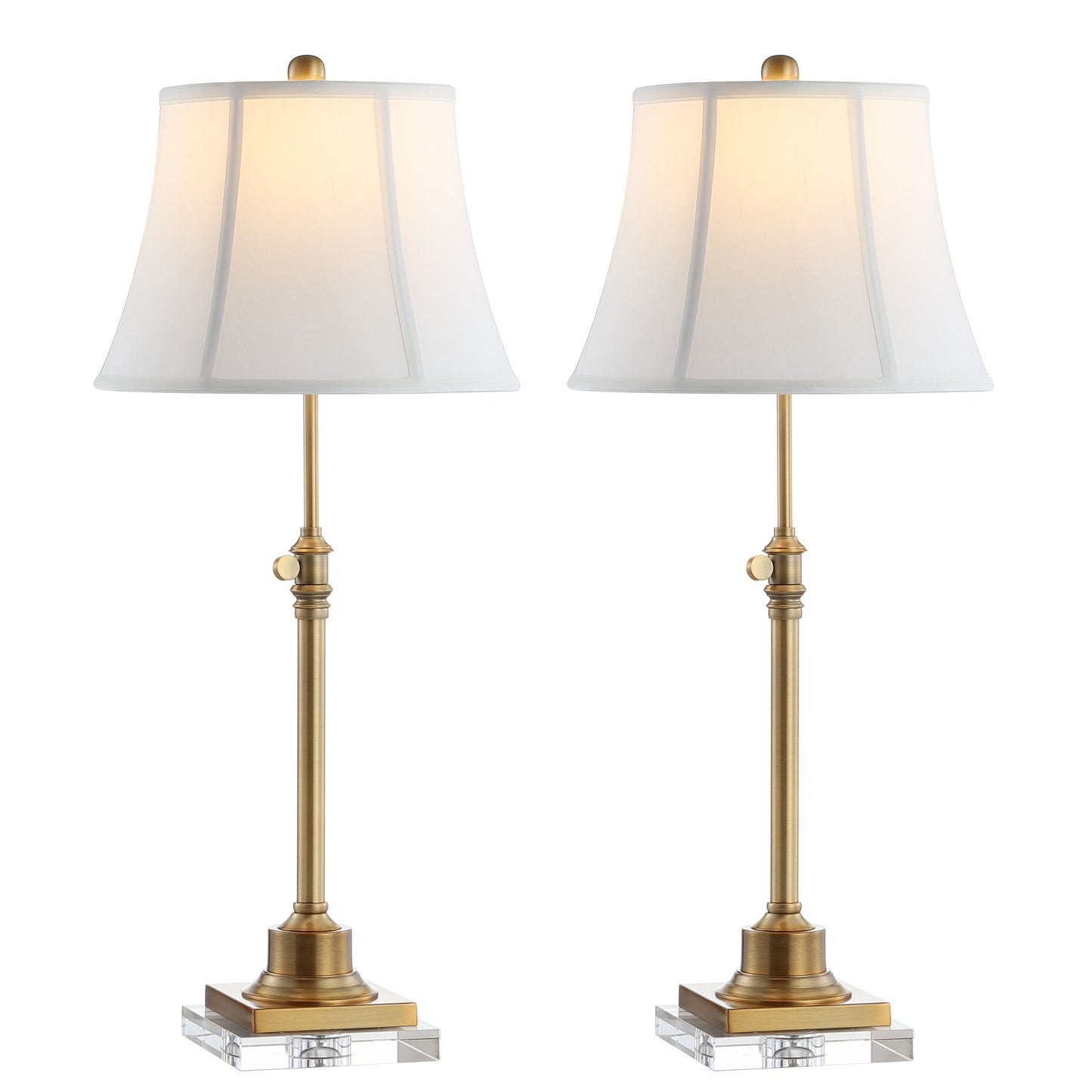 Lampes de table SAFAVIEH Lighting Amande, ensemble de 2, hauteur réglable, 68,5 à 78,7 cm (27 à 31 pouces) - 33 cm (13 po) de largeur x 33 cm (13 po) de profondeur x 78,7 cm (31 po) de hauteur