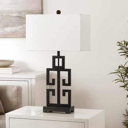 Lampe de table Chantelle de SAFAVIEH Lighting, style grec, finition or antique, 74 cm (lot de 2) - 41 cm (L) x 23 cm (P) x 74 cm (H)