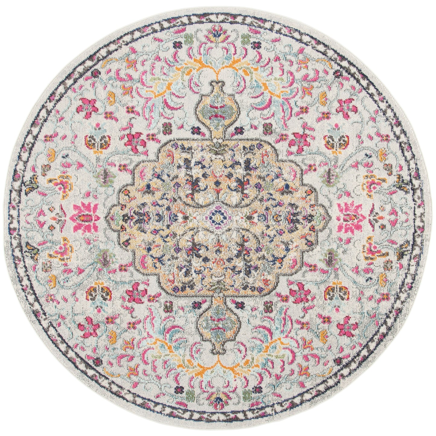 Tapis SAFAVIEH Madison Libusa Boho à médaillon vieilli