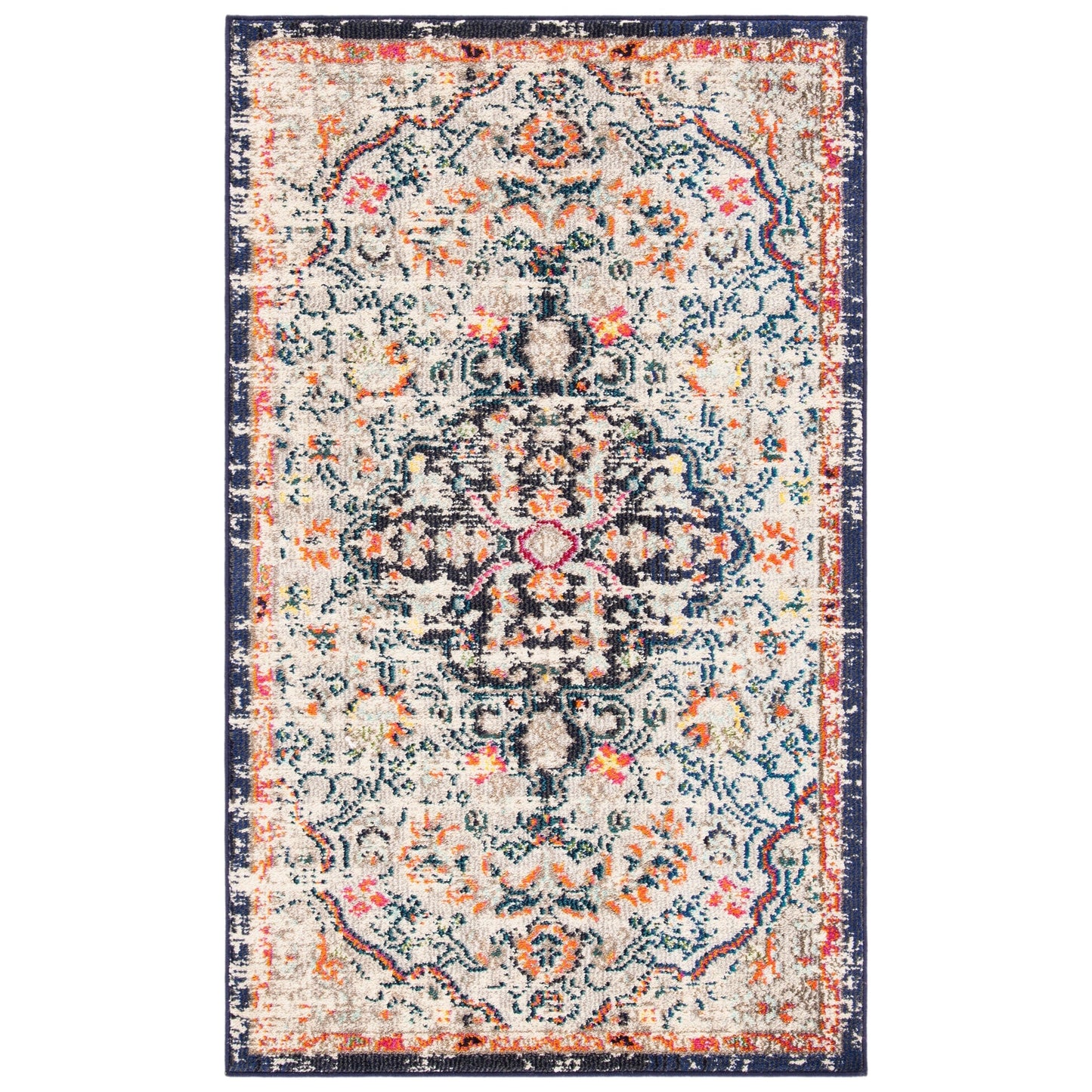 Tapis SAFAVIEH Madison Libusa Boho à médaillon vieilli
