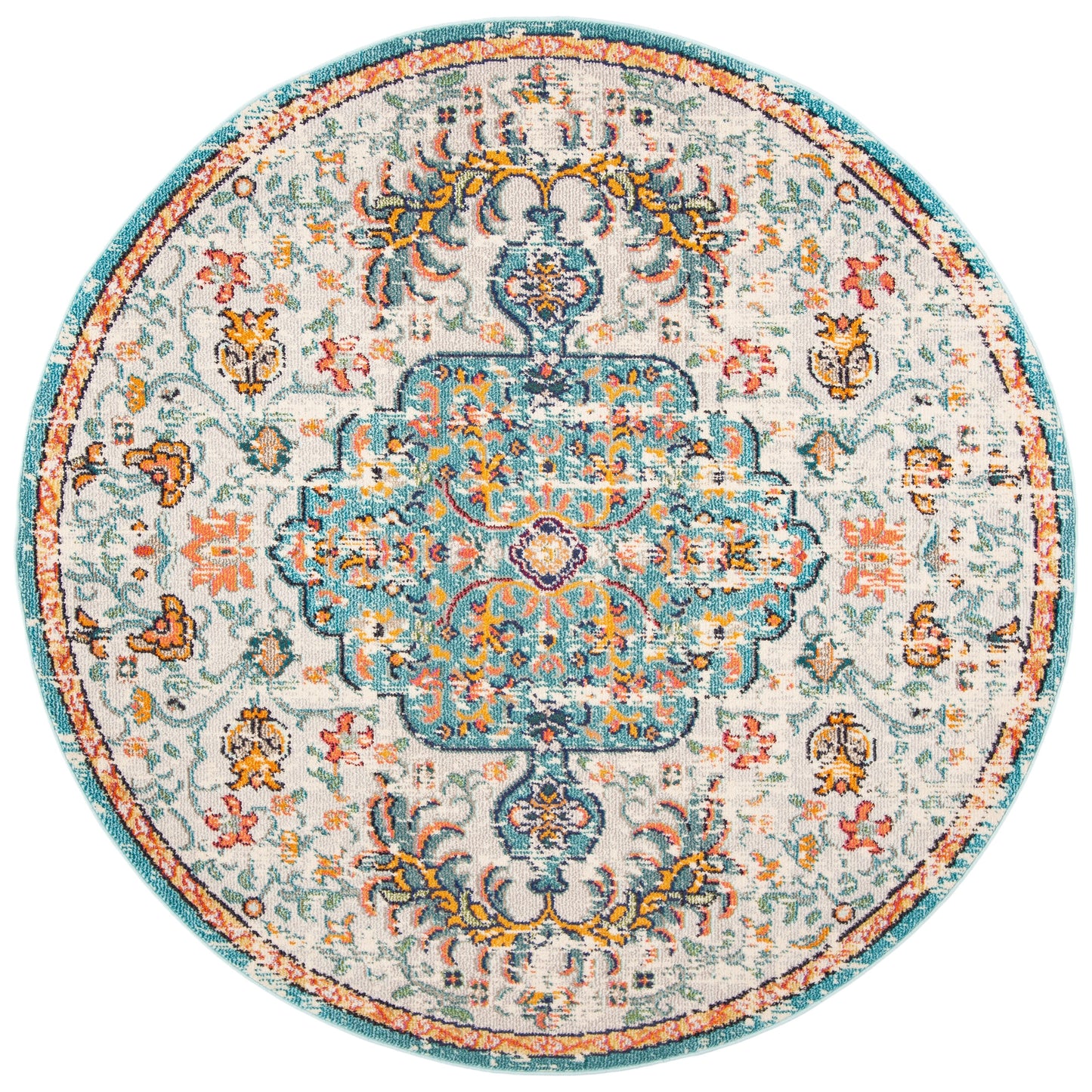 Tapis SAFAVIEH Madison Libusa Boho à médaillon vieilli